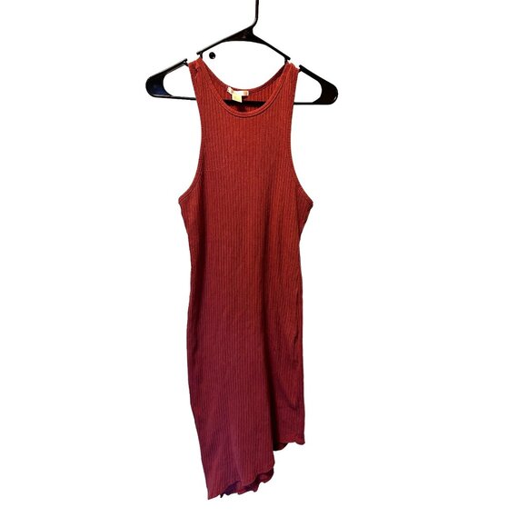 🌸3/$15🌸Mauve Racerback Bodycon Ribbed Dress sz M - Picture 1 of 6
